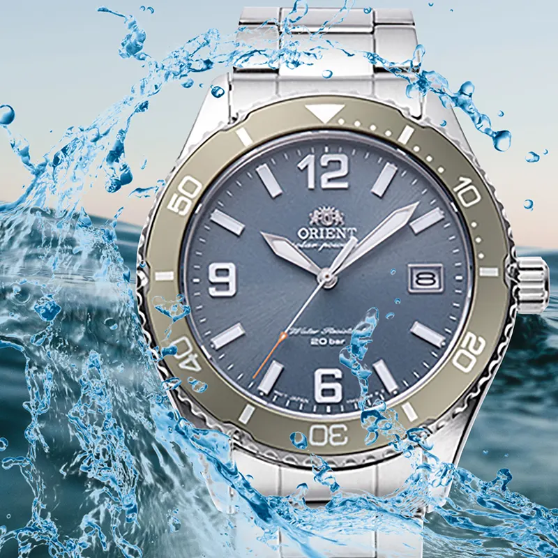 Orient Sports Solar Diver Blue Dial Men's Watch- RA-WJ0002L